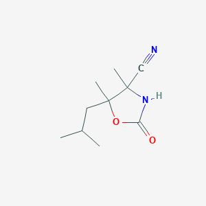 5-Isobutyl-4,5-dimethyl-2-oxooxazolidine-4-carbonitrile