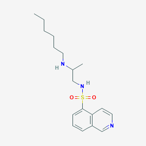 N-(2-(Hexylamino)propyl)isoquinoline-5-sulfonamide