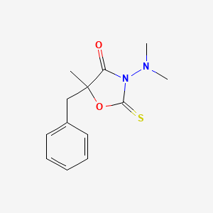 5-Benzyl-3-(dimethylamino)-5-methyl-2-sulfanylidene-1,3-oxazolidin-4-one