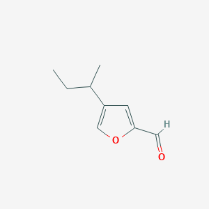 molecular formula C9H12O2 B12875382 4-(sec-Butyl)furan-2-carbaldehyde 