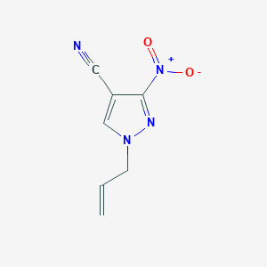 3-Nitro-1-(prop-2-en-1-yl)-1H-pyrazole-4-carbonitrile