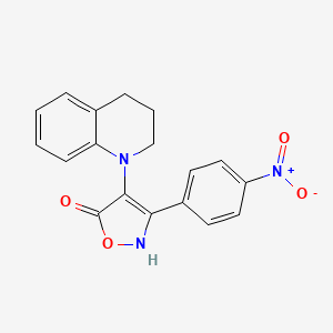 4-(3,4-Dihydroquinolin-1(2H)-yl)-3-(4-nitrophenyl)-1,2-oxazol-5(2H)-one