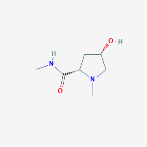 molecular formula C7H14N2O2 B12875449 (2S,4S)-4-Hydroxy-N,1-dimethylpyrrolidine-2-carboxamide 