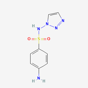 molecular formula C8H9N5O2S B12875460 4-Amino-N-(1H-1,2,3-triazol-1-yl)benzenesulfonamide CAS No. 51732-40-2