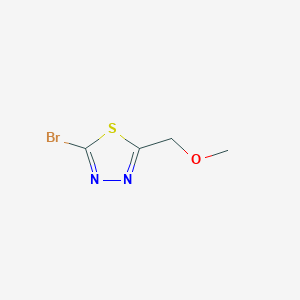 molecular formula C4H5BrN2OS B1287549 2-Bromo-5-(methoxymethyl)-1,3,4-thiadiazole CAS No. 61450-91-7