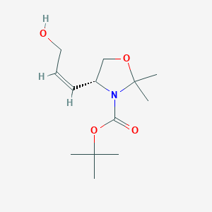 (R,Z)-Tert-butyl 4-(3-hydroxyprop-1-EN-1-YL)-2,2-dimethyloxazolidine-3-carboxylate