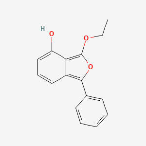 molecular formula C16H14O3 B12875551 3-Ethoxy-1-phenyl-2-benzofuran-4-ol CAS No. 920977-87-3