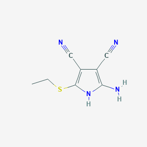 2-Amino-5-(ethylsulfanyl)-1H-pyrrole-3,4-dicarbonitrile