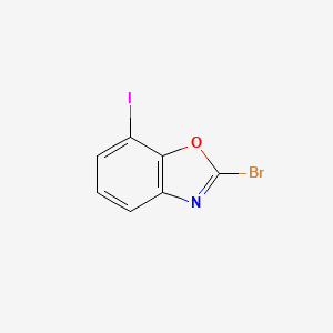 molecular formula C7H3BrINO B12875576 2-Bromo-7-iodobenzo[d]oxazole 