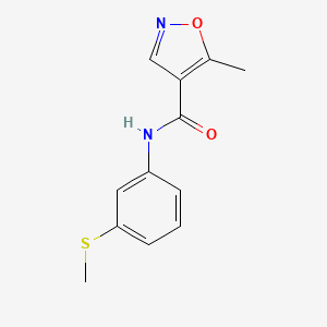 5-Methyl-N-[3-(methylsulfanyl)phenyl]-1,2-oxazole-4-carboxamide