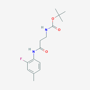 [2-(2-Fluoro-4-methyl-phenylcarbamoyl)-ethyl]-carbamic acid tert-butyl ester