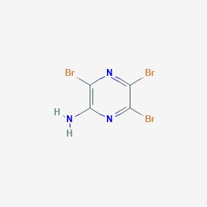 molecular formula C4H2Br3N3 B1287563 3,5,6-三溴吡嗪-2-胺 CAS No. 66490-61-7