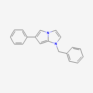 molecular formula C19H16N2 B12875634 1-Benzyl-6-phenyl-1h-pyrrolo[1,2-a]imidazole CAS No. 37959-40-3