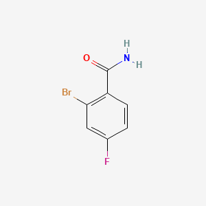 molecular formula C7H5BrFNO B1287565 2-Bromo-4-fluorobenzamide CAS No. 1006-40-2