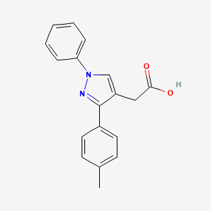 [3-(4-Methylphenyl)-1-phenyl-1H-pyrazol-4-yl]acetic acid