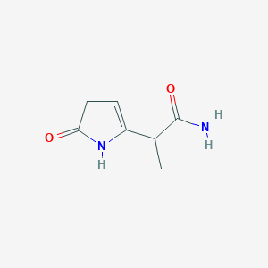 2-(5-Oxo-4,5-dihydro-1H-pyrrol-2-yl)propanamide