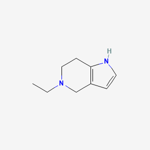 molecular formula C9H14N2 B12875663 5-Ethyl-4,5,6,7-tetrahydro-1H-pyrrolo[3,2-c]pyridine 