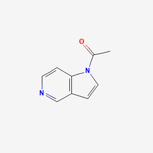 molecular formula C9H8N2O B12875668 1-(1H-pyrrolo[3,2-c]pyridin-1-yl)ethanone 