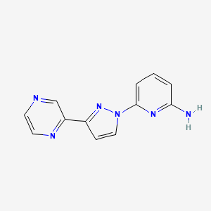 6-(3-(Pyrazin-2-yl)-1H-pyrazol-1-yl)pyridin-2-amine