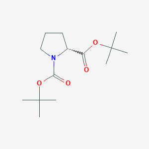 molecular formula C14H25NO4 B12875689 (R)-Di-tert-butyl pyrrolidine-1,2-dicarboxylate 