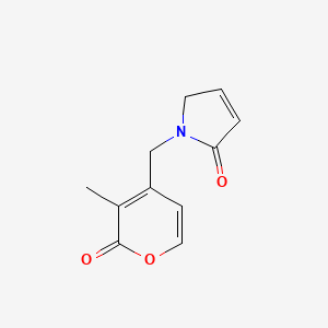 1-((3-Methyl-2-oxo-2H-pyran-4-yl)methyl)-1H-pyrrol-2(5H)-one