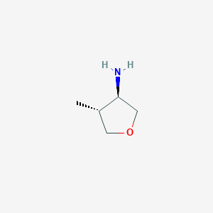 molecular formula C5H11NO B12875725 trans-4-Methyltetrahydrofuran-3-amine 