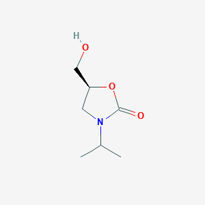 2-Oxazolidinone, 5-(hydroxymethyl)-3-(1-methylethyl)-, (S)-