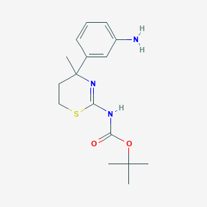 tert-Butyl (4-(3-aminophenyl)-4-methyl-5,6-dihydro-4H-1,3-thiazin-2-yl)carbamate