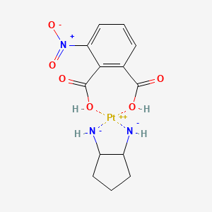 (1,2-Cyclopentanediamine-N,N')[3-nitro-1,2-benzenedicarboxylato(2-)-O1,O2]platinum