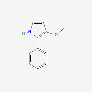 molecular formula C11H11NO B12875765 3-Methoxy-2-phenyl-1H-pyrrole CAS No. 62524-30-5