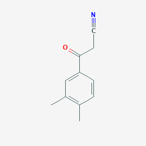 molecular formula C11H11NO B1287577 3,4-二甲基苯甲酰乙腈 CAS No. 884504-20-5