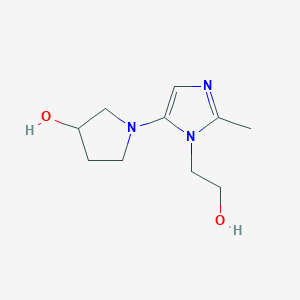 1-(1-(2-Hydroxyethyl)-2-methyl-1H-imidazol-5-yl)pyrrolidin-3-ol