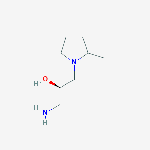 (2R)-1-amino-3-(2-methylpyrrolidin-1-yl)propan-2-ol