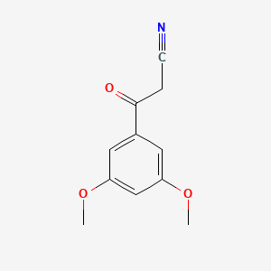 molecular formula C11H11NO3 B1287578 3-(3,5-Dimethoxyphenyl)-3-oxopropanenitrile CAS No. 70988-04-4