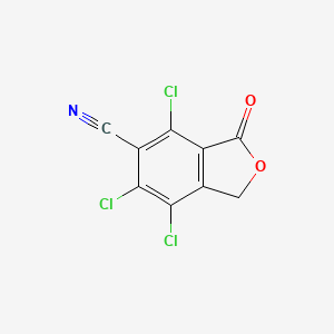 4,6,7-Trichloro-3-oxo-1,3-dihydro-2-benzofuran-5-carbonitrile