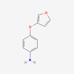 molecular formula C10H9NO2 B12875804 4-(Furan-3-yloxy)aniline CAS No. 307309-29-1