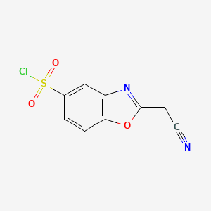 2-(Cyanomethyl)benzo[d]oxazole-5-sulfonyl chloride