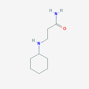 molecular formula C9H18N2O B1287585 3-(环己基氨基)丙酰胺 CAS No. 4552-48-1