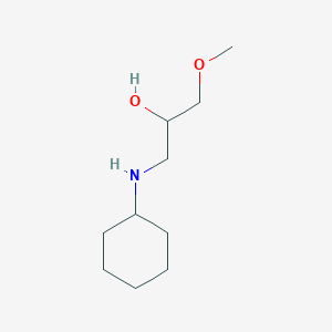 molecular formula C10H21NO2 B12875858 1-Cyclohexylamino-3-methoxy-propan-2-ol 