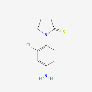 1-(4-Amino-2-chlorophenyl)pyrrolidine-2-thione