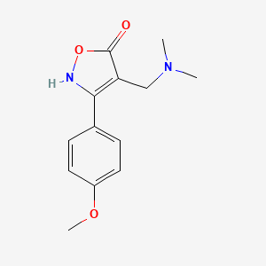 5(2H)-Isoxazolone, 4-[(dimethylamino)methyl]-3-(4-methoxyphenyl)-