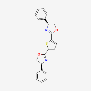 2,5-Bis((S)-4-phenyl-4,5-dihydrooxazol-2-yl)thiophene