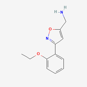 (3-(2-Ethoxyphenyl)isoxazol-5-yl)methanamine