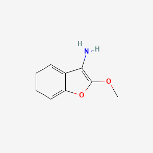 molecular formula C9H9NO2 B12875916 2-Methoxybenzofuran-3-amine 