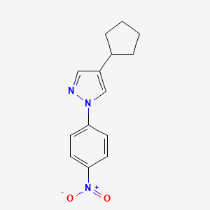 4-Cyclopentyl-1-(4-nitrophenyl)-1H-pyrazole