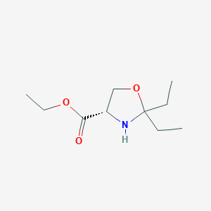 molecular formula C10H19NO3 B12875929 (S)-Ethyl 2,2-diethyloxazolidine-4-carboxylate 