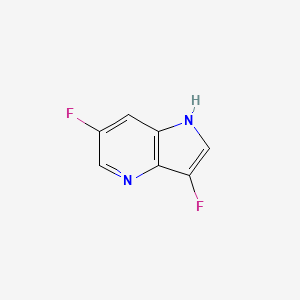 molecular formula C7H4F2N2 B12875930 3,6-Difluoro-1H-pyrrolo[3,2-b]pyridine 