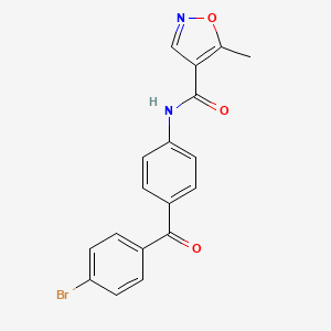 N-[4-(4-Bromobenzoyl)phenyl]-5-methyl-1,2-oxazole-4-carboxamide