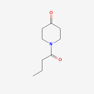 molecular formula C9H15NO2 B1287595 1-Butyrylpiperidin-4-one CAS No. 959241-20-4