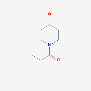 molecular formula C9H15NO2 B1287596 1-Isobutyrylpiperidin-4-one CAS No. 86996-26-1